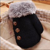 Kids Gloves for 0-3 Years Baby Cotton Toddler Boy Girl Keep Warm Gloves Newborn Winter Thicken Mittens  Children  Wrist length daiiibabyyy