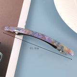 Women Fashion Leopard Acetate Geometric Hair Clips Vintage Hairpins Long Barrettes All Match Fashion Hair Accessories Gifts daiiibabyyy
