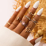 2021 New Ins Temperament Pearl Ring For Women Fashion And Popular Opening Adjustable Ring Retro Combination Banquet Gift daiiibabyyy