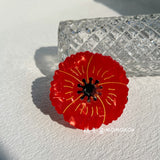 New Design French Acetic Daisy Tulip Sunflower Rose Lips Face Hair Clip Claws Palm Flower Hairpin for Women Hair Accessories daiiibabyyy