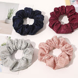 Lace Double Layers Splice Hair Ring Scrunchies Ponytail Holder Elastic Hair Bands Hair Rope Vintage Hair Tie Hair Accessories