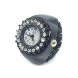 New Individuality Vintage Punk Elastic Stretchy Quartz Watch Rings for Women Man Hip-hop Couple Accessories daiiibabyyy