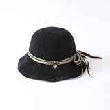 Summer Kitted hat fisherman cap bucket hat Foldable Visor cap outdoor Holiday Beach sun protection Hat women hat Panama sun hat daiiibabyyy