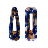 New 2PCS/Set Vintage Leopard Acetate Geometric Hair Clips For Women Girls Headband Fashion Hairpins Barrettes Hair Accessories daiiibabyyy