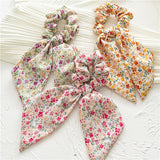Korean Sweet Hair Rope Ties For Girls Women Ponytail Holder Hair Rings Accessories New Knotted Plaid Elastic HairBands Scrunchie