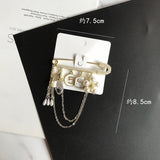 High-end brooch, trendy little fragrance pin coat, sweater, pearl, diamond, corsage, personality, hundred matching accessories daiiibabyyy