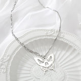 Vintage Multilayer Pendant  Butterfly Necklace for Women Moon  Charm Choker Pendant Necklaces Boho Fashion Jewelry Gift daiiibabyyy