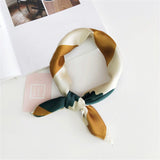 Square Silk Scarf Bandana Polka Dot Stripe Print Hairband Neck Scarfs Women Girls Headbands Hair Tie Shawl Hair Accessories Gift daiiibabyyy
