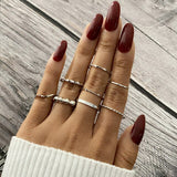 2021 New Retro Star Moon Ring Set Ring For Women European And American Female Joint Ring Ins Fashion Popular Gift Banquet daiiibabyyy