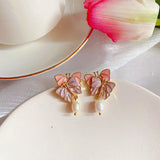 New Fashion Zinc Alloy Pearl Exquisite Butterfly Insect Brooch Hot Sale Party Jewelry Clothing Accessories Gift Girl daiiibabyyy
