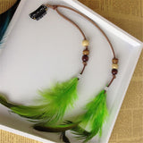 New Women Girls Headdress Hair Ornaments Bb Clip Feathers Indian Style Feather Hair Tassel Hair Piece Accessories Barrettes daiiibabyyy