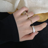 2021 New Gothic Style Three Piece Opening Rings For Woman European and American Wedding Fashion Jewelry Party Sexy Ring sets daiiibabyyy