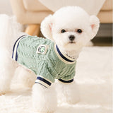 Pet Dog New College Style Hoodies Autumn Winter Knit Soft Sweater For Small Medium Dog Clothing Puppy Dog Coats Sweaters Poodle daiiibabyyy