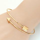 New Korean Women Ladies Arrow Bangle Cuff Bracelets Jewelry Open Adjustable Arrow Bracelet Bangles Pulseiras Bijoux  Wholesale daiiibabyyy