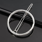 Chic Metal Geometric Hair Clip Round Triangle Barrettes Hairpin Barrette Hair Claws Women Girls Fashion Hair Accessories Gifts daiiibabyyy