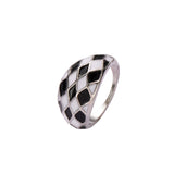 Lost Lady New Fashion Trend Two-Tone Ladies Ring With The Same Birthday Gift Alloy Jewelry Wholesale Direct Sales daiiibabyyy