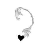 Neogoth Cute Dinosaur Cat Clip on Earrings Ear Cuff Earrings for Women Orecchini Ear Wrap Earcuff Boucle D'oreille Clip Skeleton daiiibabyyy