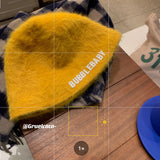 Women's Fashion Hats 2022 Female Autumn and Winter Japanese Fashion Warm Plush Bucket Hat New Rabbit Fur Fisherman Hat daiiibabyyy