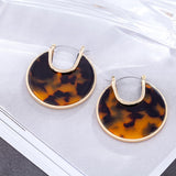 Fashion Vintage Leopard Print Dangle Earrings Jewelry for Women Female Long Hanging Earrings Gifts For the New Year Irregular daiiibabyyy