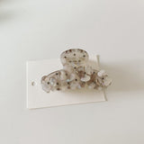 Korean New Acetate Flower Inlaid Color Rhinestones BlingBling Exquisite Ponytail Clip Female Noble Elegant Clip Hair Accessories daiiibabyyy