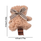 1Pcs Plush Bears Hair Clips Barrettes Winter Bear Hairpin Sweet Hair Accessories Cute Side Hair Clips Cartoon Bangs Clips daiiibabyyy