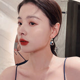 2022 New South Korea's New Patchwork Color Pendant Baroque Pearl Earrings For Women's Fashion Unusual Jewelry Christmas Gifts daiiibabyyy