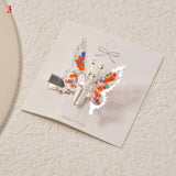 Exquisite Can Moving Flying Cute Shiny Hair Clips Girl Princess Bows Barrette Party Hair Accessories Butterfly Hairpin for Kids daiiibabyyy