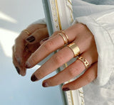 2022 New Gothic Style Fashion Jewelry Three Piece Opening Rings for Woman European and American Wedding Party Sexy Ring daiiibabyyy