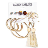 Fashion Gold Hoop Earrings Set Women Pearl Hoop Earrings Oversize Metal Circle Punk Earring 2022 Female Fashion Jewelry Dangler daiiibabyyy
