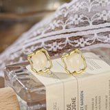 Round ball Beads Natural Stone Stud Earrings For Women Elegant Fashion Jewelry Brincos Aretes Female Dropping daiiibabyyy