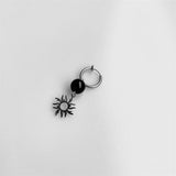 1PCS Fashion Reflective Imitation Pearl Small Sun Drop Earrings Stainless Steel Pendant Jewelry For Women Trendy Dangle Earring daiiibabyyy
