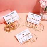 Fashion Gold Hoop Earrings Set Women Pearl Hoop Earrings Oversize Metal Circle Punk Earring 2022 Female Fashion Jewelry Dangler daiiibabyyy