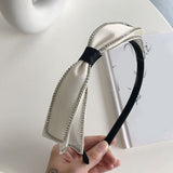 Fashion Spring Summer Hairband For Women Korean Style Elegant Bowknot Hair Accessories Casual Classic Nice Black White Hair Hoop daiiibabyyy