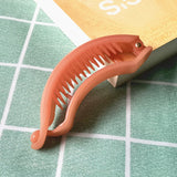 Elegant Banana Shape Hair Clips Sweet Candy Colors Hair Claw Women Girls Ponytail Holder Hairpins Fashion Hair Accessories daiiibabyyy