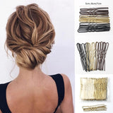 Daiiibabyyy 5/6/7 Cm 50 Pcs U Shaped Hairpin Hair Clips Bobby Pins Metal Barrette Women Modeling Tools Bridal Hairstyle Tool