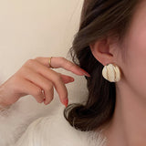 S925 Silver Needle Korea 2022 New Trendy Earrings for Women Simple Temperament Net Red Wild Personality Earrings Ear Jewelry daiiibabyyy
