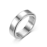 New Fashion Trend Ring For Men 2021 Punk Style Stainless Steel Rotation Free Rotation Compression Accessories Jewelry Gifts daiiibabyyy