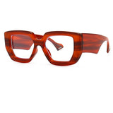 Vintage Square Big Frame Glasses Frame Fashion wood frame glasses Female Transparent Optical Green Eyeglasses daiiibabyyy