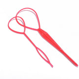 Popular 1SET Ponytail Creator Plastic Loop Styling Tools Black Topsy Pony Topsy Tail Clip Hair Braid Maker Styling Tool Fashion daiiibabyyy