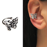 New Fashion Butterfly Clip Earrings Ear hook Copper Ear Clips Earring No Piercing Crystal Ear Cuff For Women Girls Jewelry Gifts daiiibabyyy