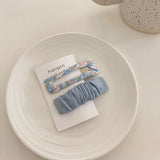 Small Fresh Girl hairpin Bangs Clip Japanese And Korean Style All-match BB Clip Floral Fabric Hair Clip Hair Accessories Sweet daiiibabyyy