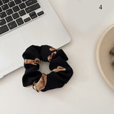 Women Girls Cute Bear Hair Ties Fresh Colored Large Intestine Hair Rope Korean Style Sweet Flower Head Fashion Hair Accessories daiiibabyyy