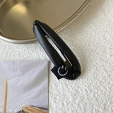 Vintage PU Leather Hair Clips for Women Girls Fashion Geometric Barrettes Headwear Elastic Hair Band Hairpins Hair Accessories daiiibabyyy