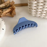 Vintage Klein Blue Hair Clips For Women Simple Geometric Matte Elegant Barrette Crab Hair Claws Hairpins Headwear Hair Accessori daiiibabyyy
