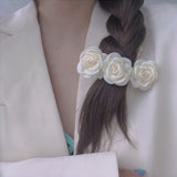 Korean Style Camellia Hairpin Summer Super Fairy Flower Back Head Clip High-quality Korean Style Feminine Hair Accessories