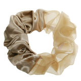 3.9 inch Women Silk Scrunchie Elastic Handmade Multicolor Hair Band Ponytail Holder Headband Hair Accessories daiiibabyyy