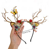 Christmas Style Antler Headband Christmas Party Headwear Hair Accessories Easter Stage Show Photo Prop For Kids Adult daiiibabyyy