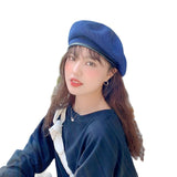 Summer Fashion Beret Hat Women Flat Cap Hats Lady Girl Berets Hat Bone Female Franch Style 90 s Girls Painter Hat daiiibabyyy