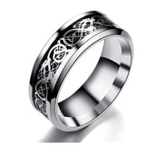 New Fashion Trend Ring For Men 2021 Punk Style Stainless Steel Rotation Free Rotation Compression Accessories Jewelry Gifts daiiibabyyy