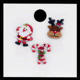 Classic Cartoon Christmas series Brooches Christmas Tree Bell Snowmen Santa Claus Arylic Lapel Pins Badges Jewelry dropshipping daiiibabyyy